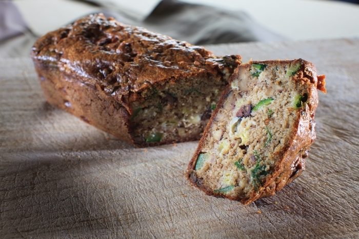 Cake estival Châtaignes d‘Ardèche courgette